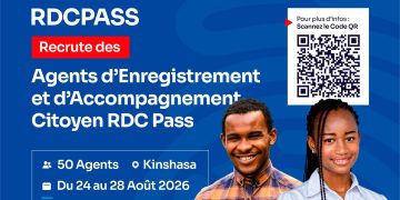 RDC PASS recrute ses 50 premiers Agents d’Enregistrement et d’Accompagnement Citoyen à Kinshasa !